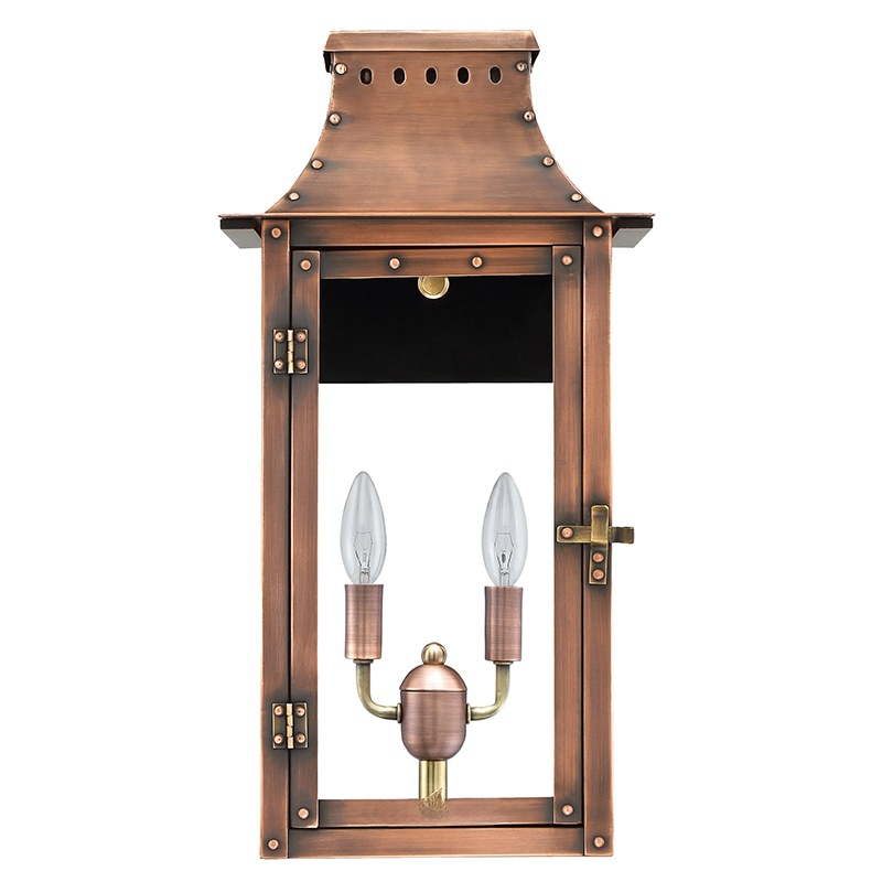 Lampe en laiton métallique