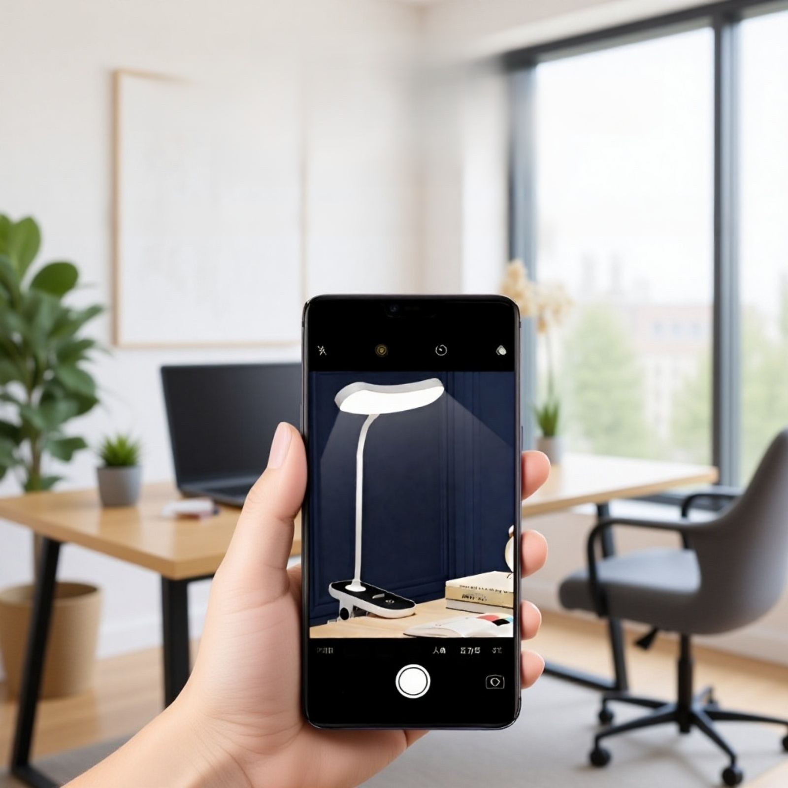 مصباح طاولة LED بمشبك مع حامل
