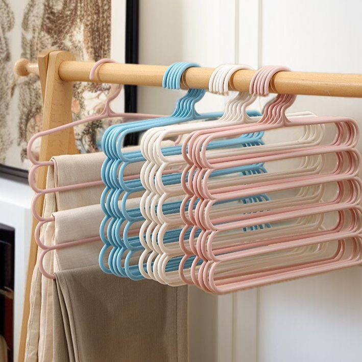 Fünf-lagiger faltbarer Wäscheständer, platzsparendes Design