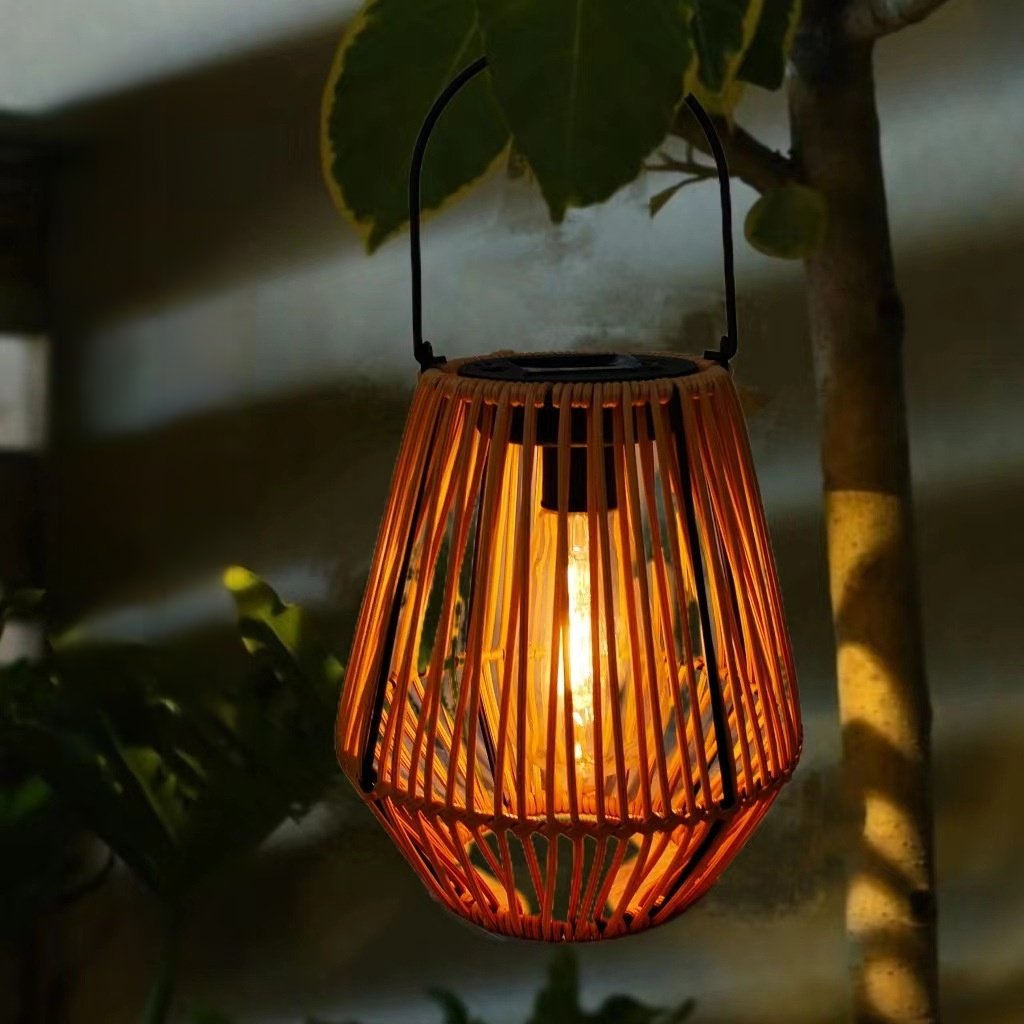Handmade Rattan Garden Patio Decorative Light