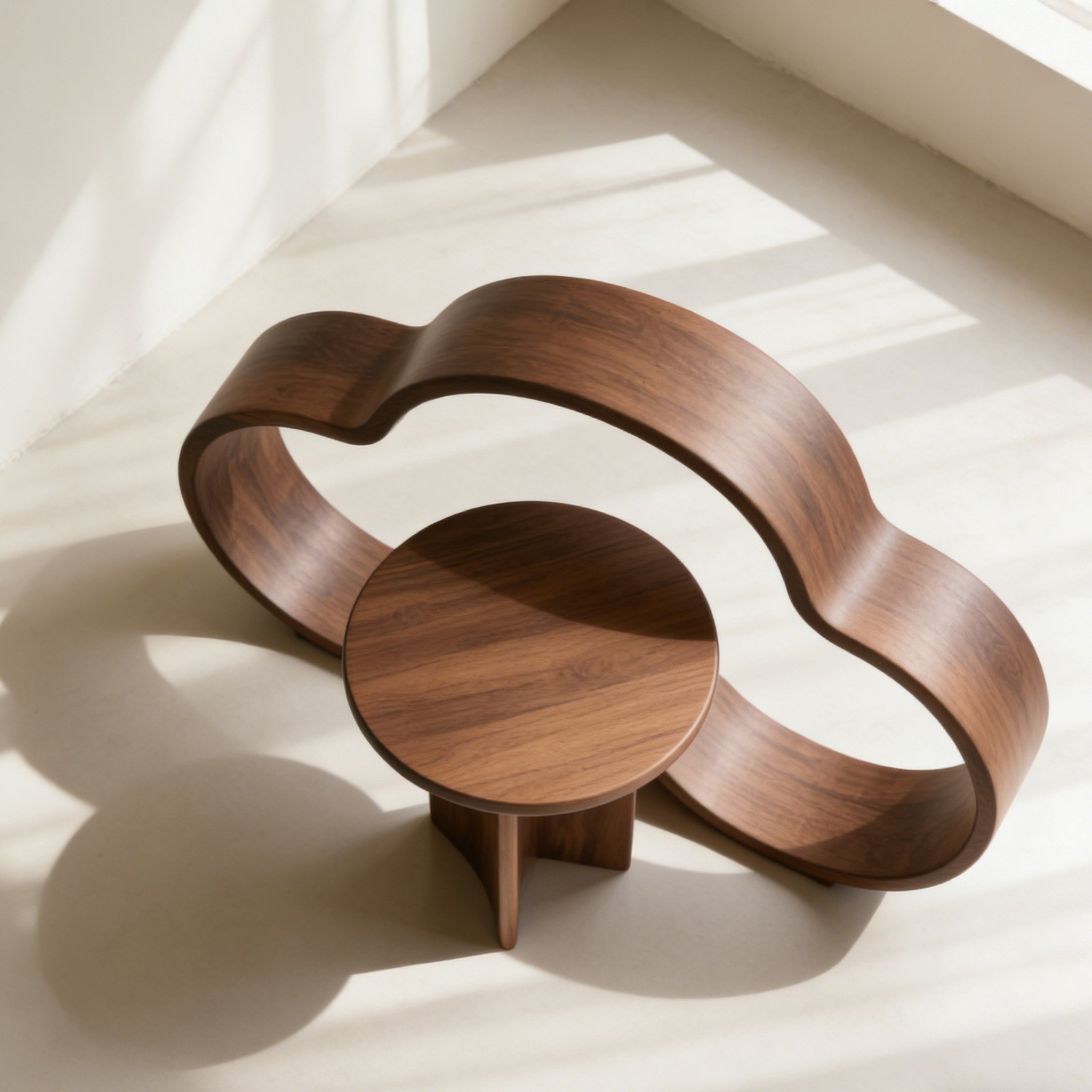 거실 원목 창의적 사이드 테이블