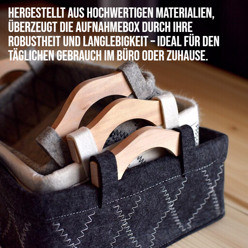 Stoffkunst Desktop Müll Aufnahmebox