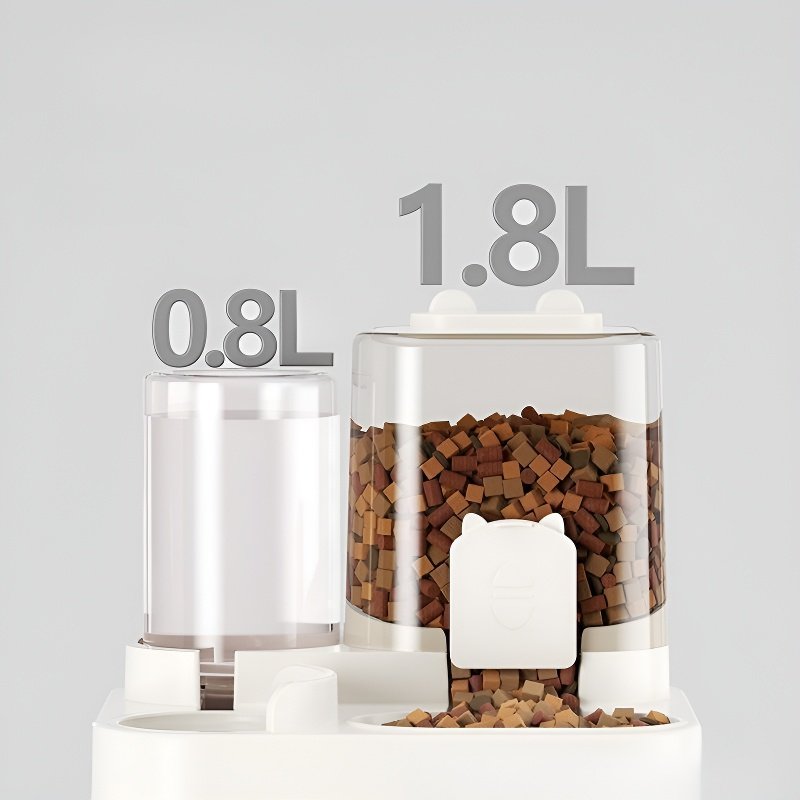 Machine intelligente pour chats : distributeur d'eau et de nourriture intégré