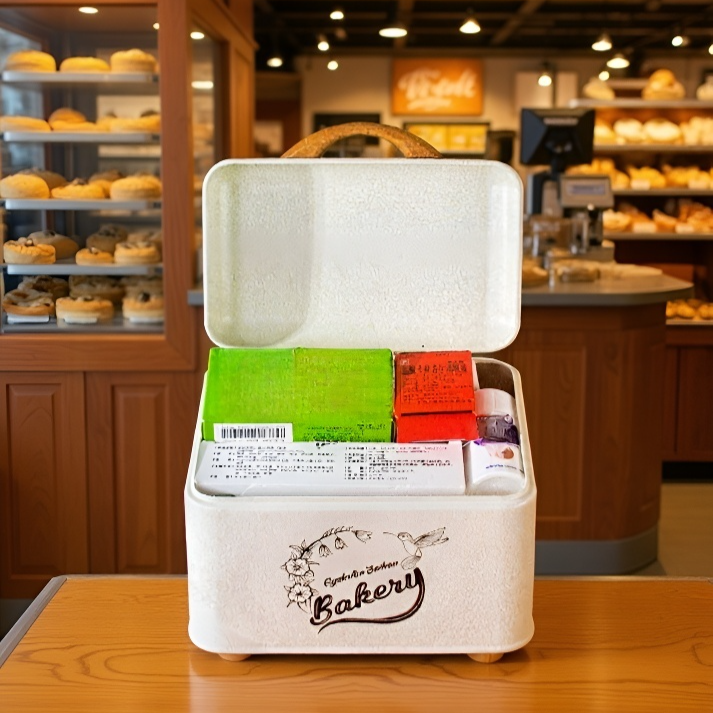 小型イヤホン収納ケース レトロ風アイアン薬箱 