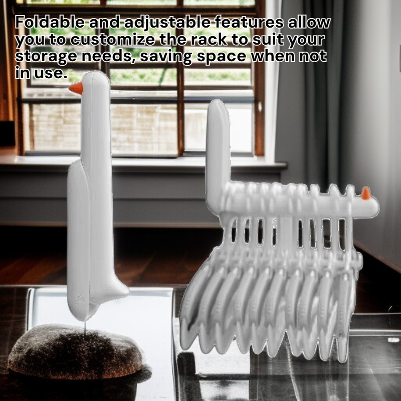 Multi-Functional Balcony Wall-Mounted Clothes Rack