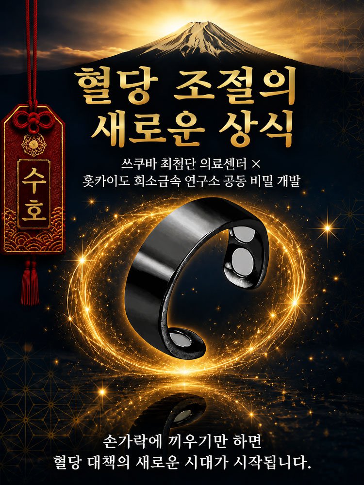 췌장 회복·자기치료 혈당강하 반지
