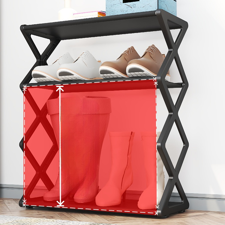 Creative X-Shaped Dustproof Shoe Rack