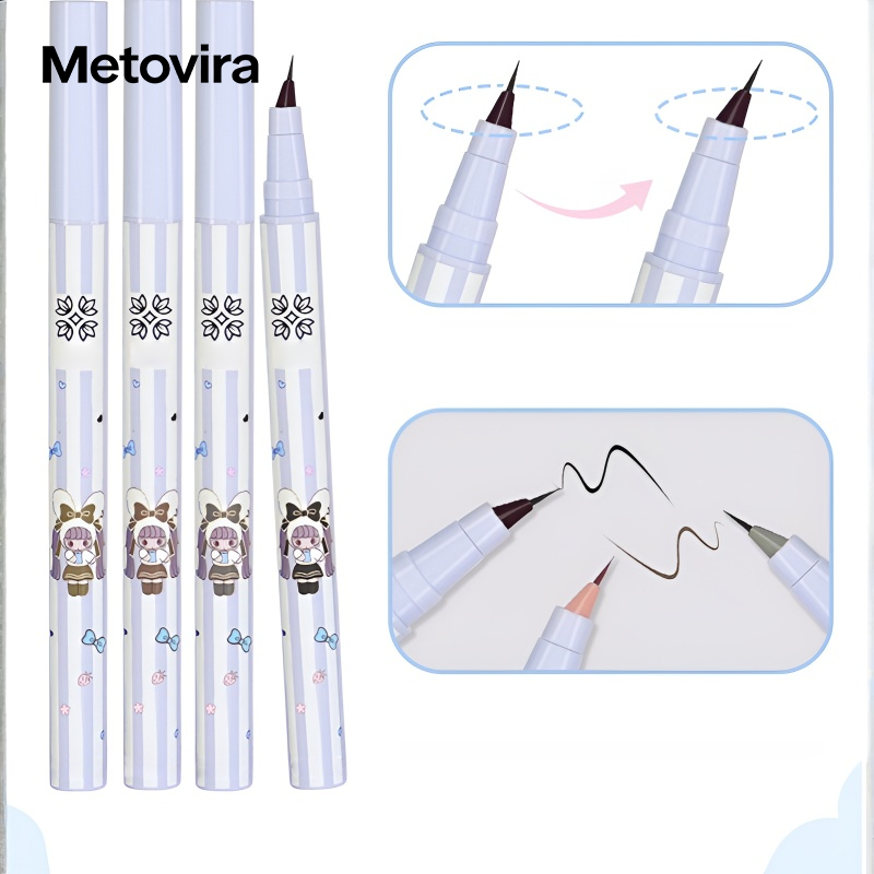 อายไลเนอร์ดอกไม้ร่วงหล่น กันน้ำ กันเหงื่อ ติดทนนาน เซ็ต 4 ชิ้น