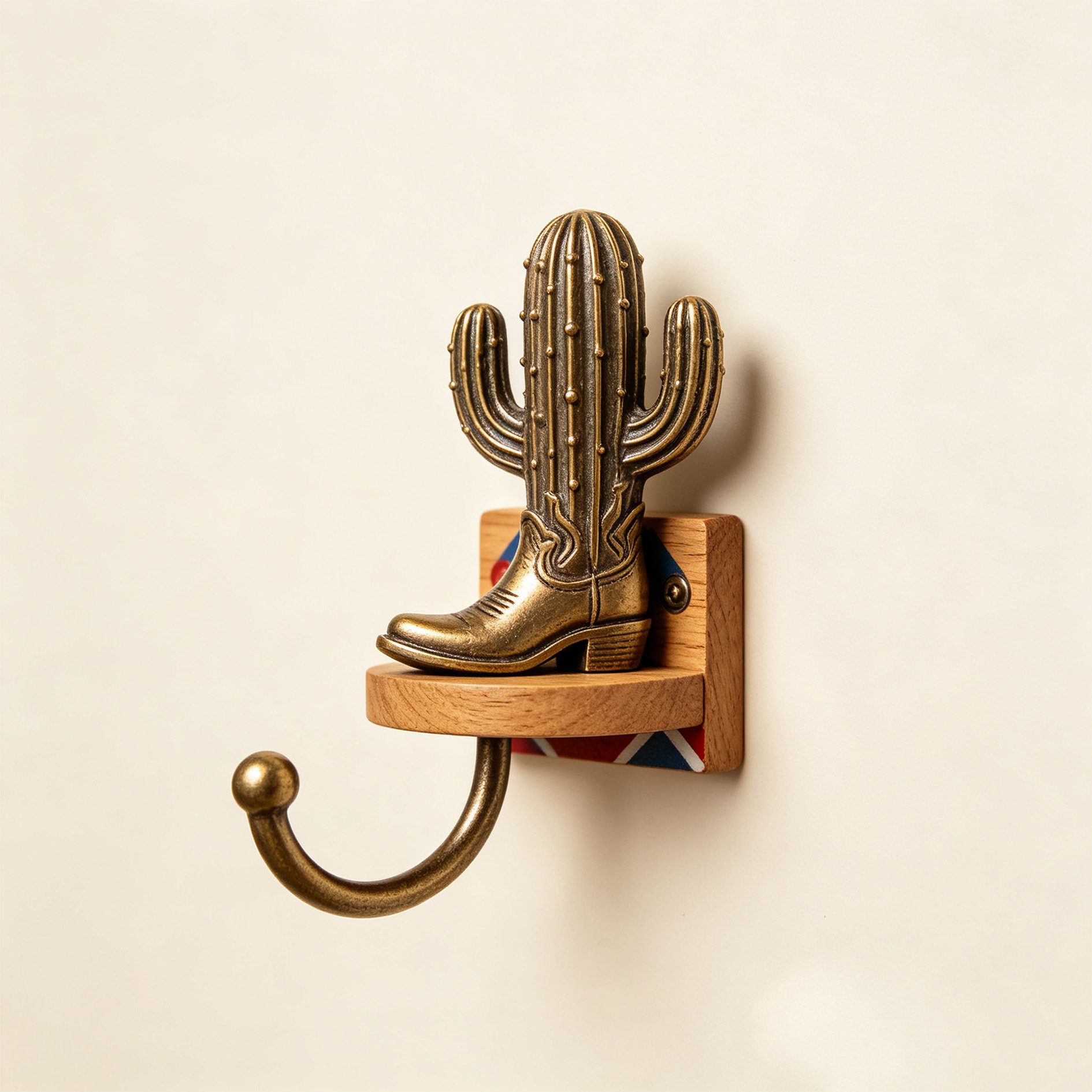 Western cactus wall hooks
