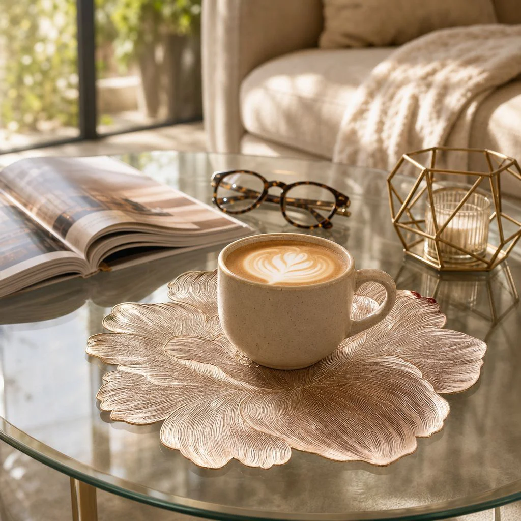 Elegant Solid Color Placemat, Simple Heatproof Table Mat