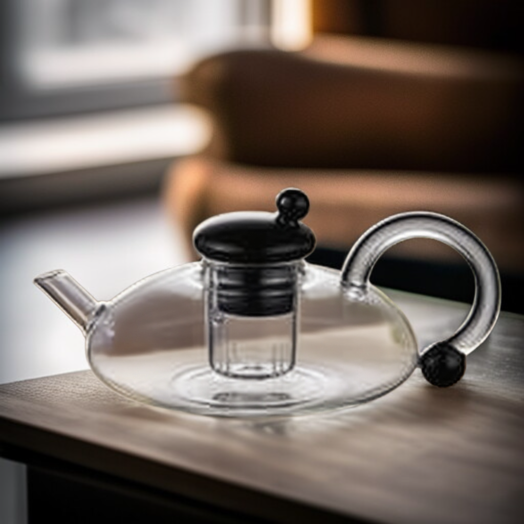 Thickened borosilicate glass teapot