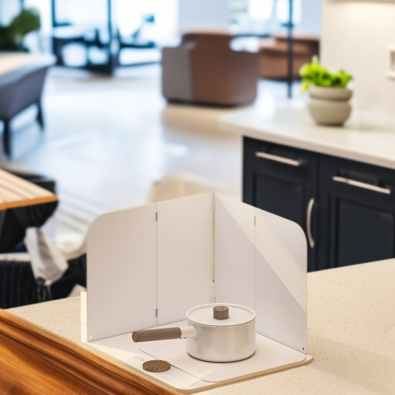 접이식 가스레인지 오일가드, 주방 후드, 조리시 기름튀김 방지, 방열