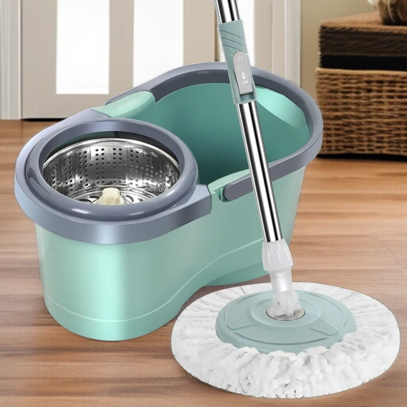 가정용 원터치 전자동 회전 밀대 손세탁 밀대통 게으름뱅이 밀대통 탈수 세트