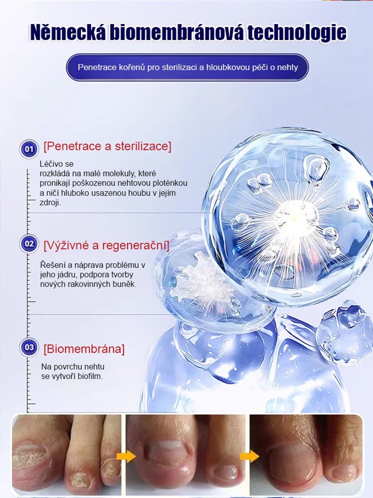 Silná antimykotická tužka na opravu nehtů