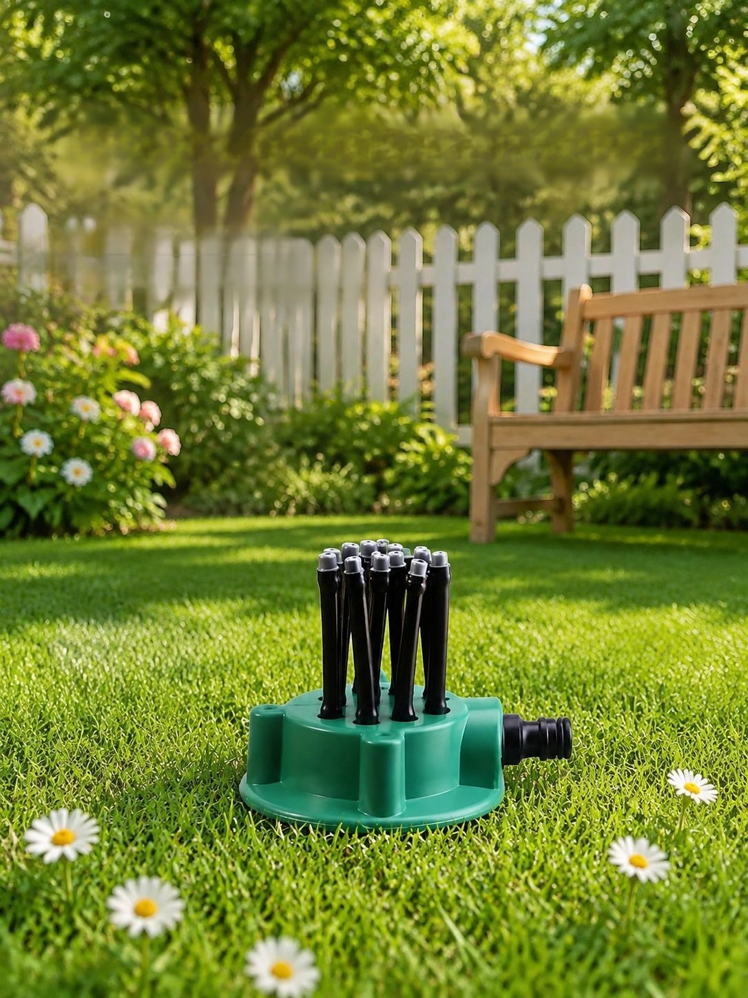 Cabezal de rociador de jardín de rotación automática de 360 grados