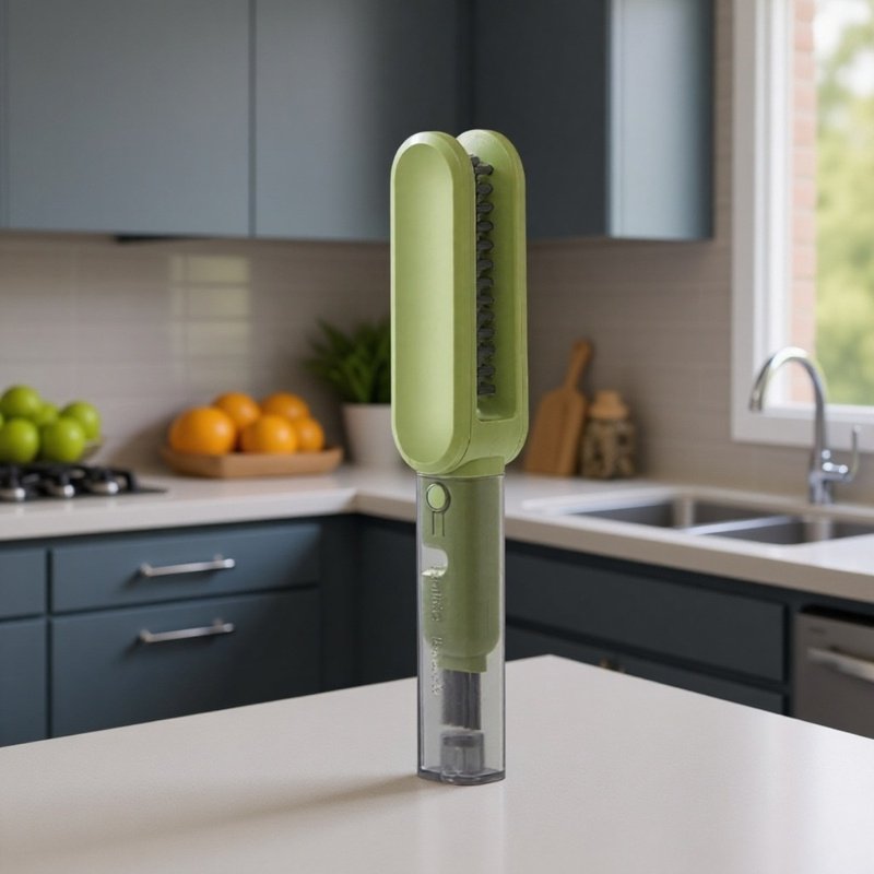 Dwugłowicowa szczotka do czyszczenia noży kuchennych