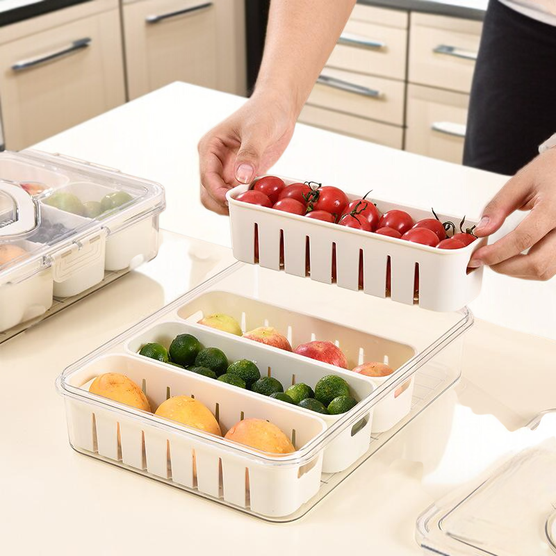 Caja de conservación de frutas y ensaladas para frigorífico