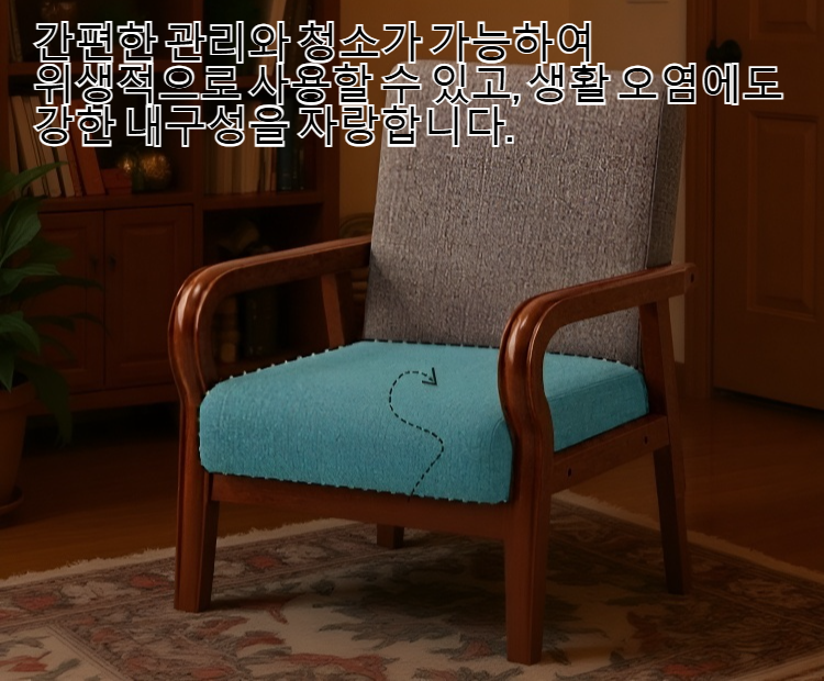 모던 디자인의 1인용 소파 의자