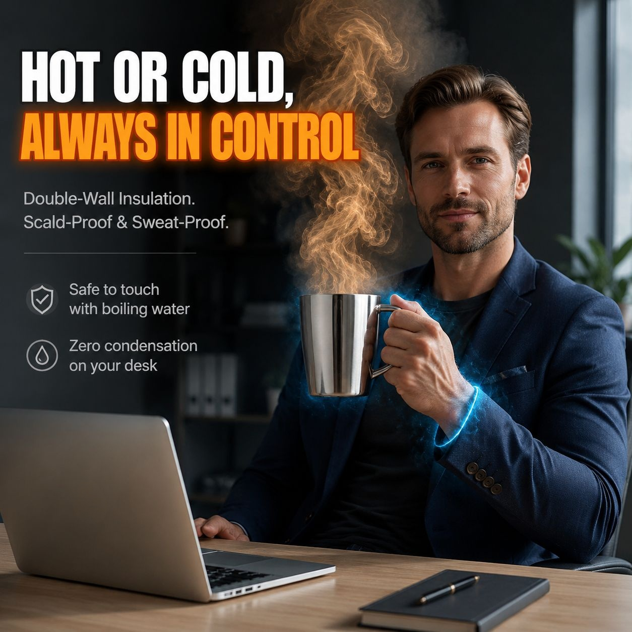 Double Wall Insulated 304 Stainless Steel Cup