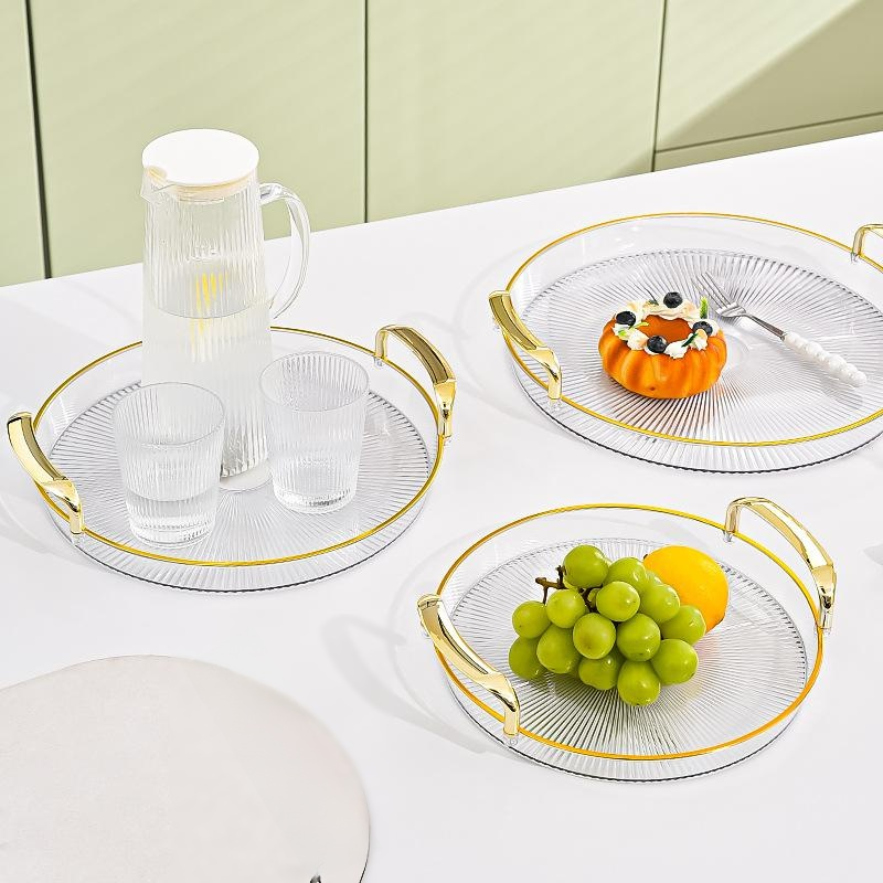 帶雙手柄圓形托盤