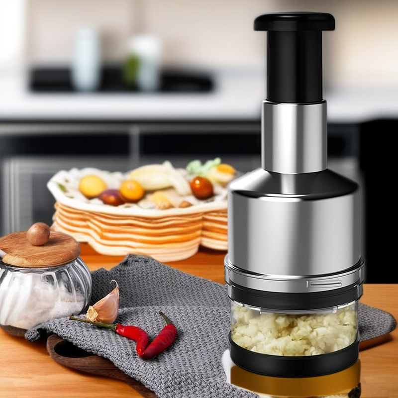 Picadora de ajo con diseño ergonómico y compacto