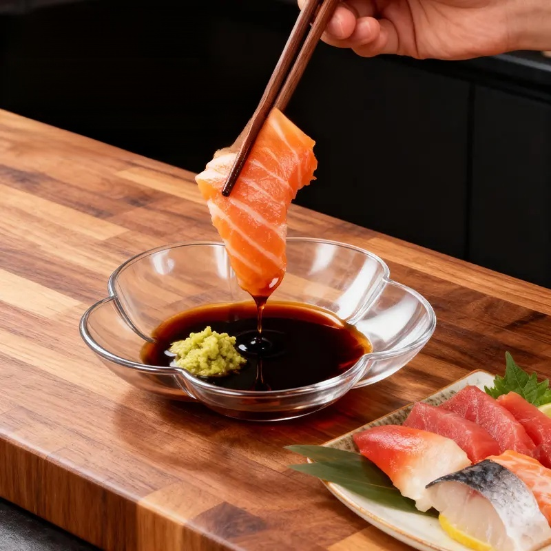 家用玻璃磨蒜器研磨盤多功能調味碟