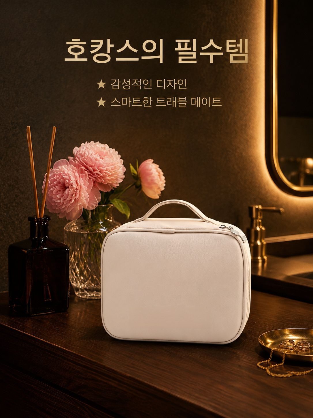 휴대용 여행 세면도구 정리 가방