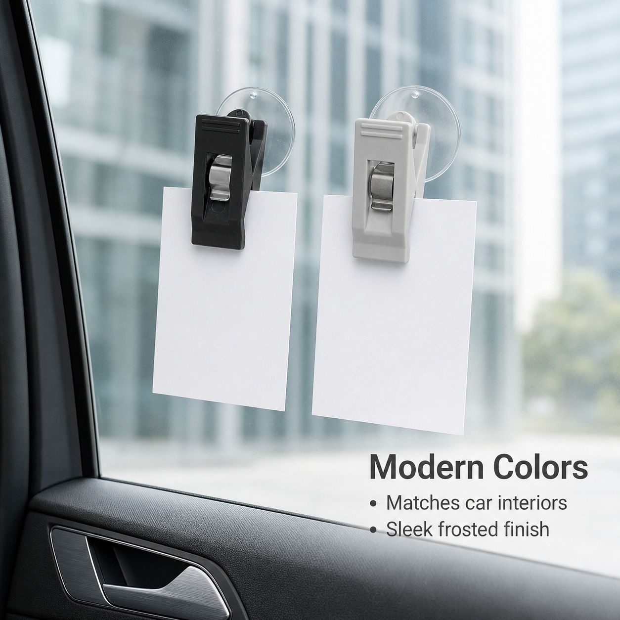 Car Window Suction Clamp for Ticket, Towel, and Sunshade Curtain