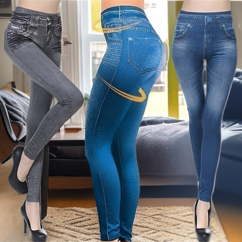Jeans moldeadores ultraligeros con realce de glúteos
