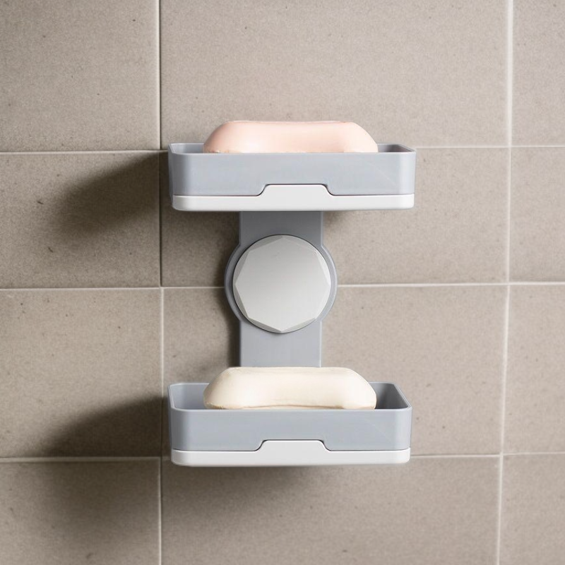 雙層壁掛式肥皂盒