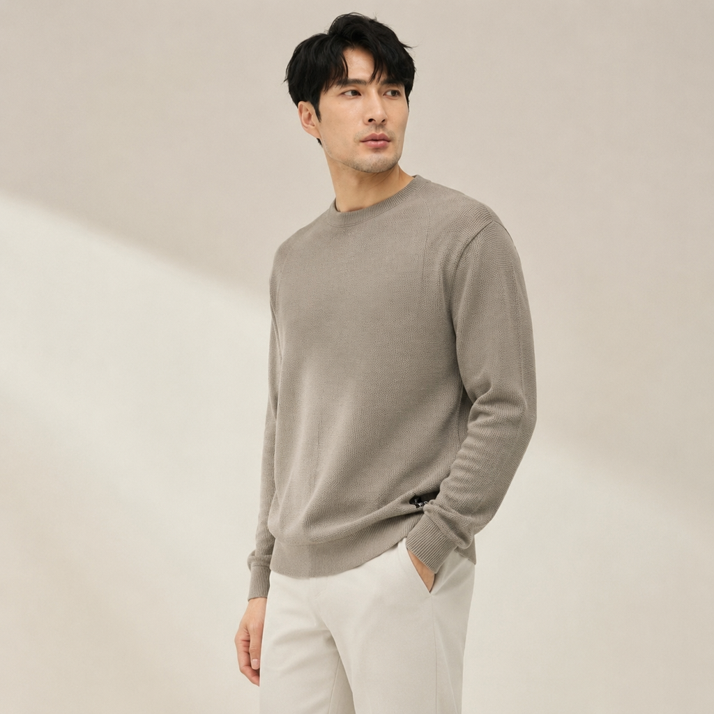 남성용 가을 루즈핏 레터링 맨투맨