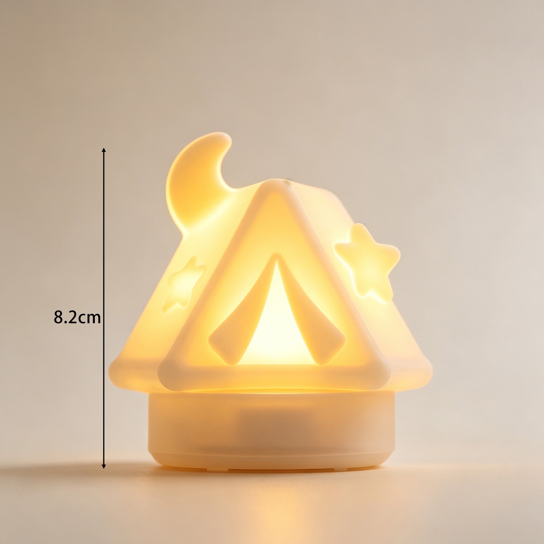 Ambient bedroom decor with Starry Night Tent Night Light