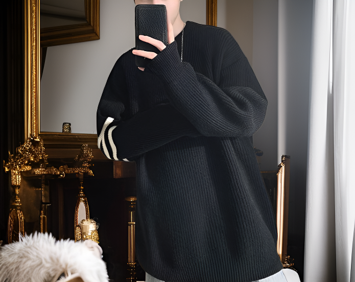 세련된 스타일의 편안한 니트 스웨터