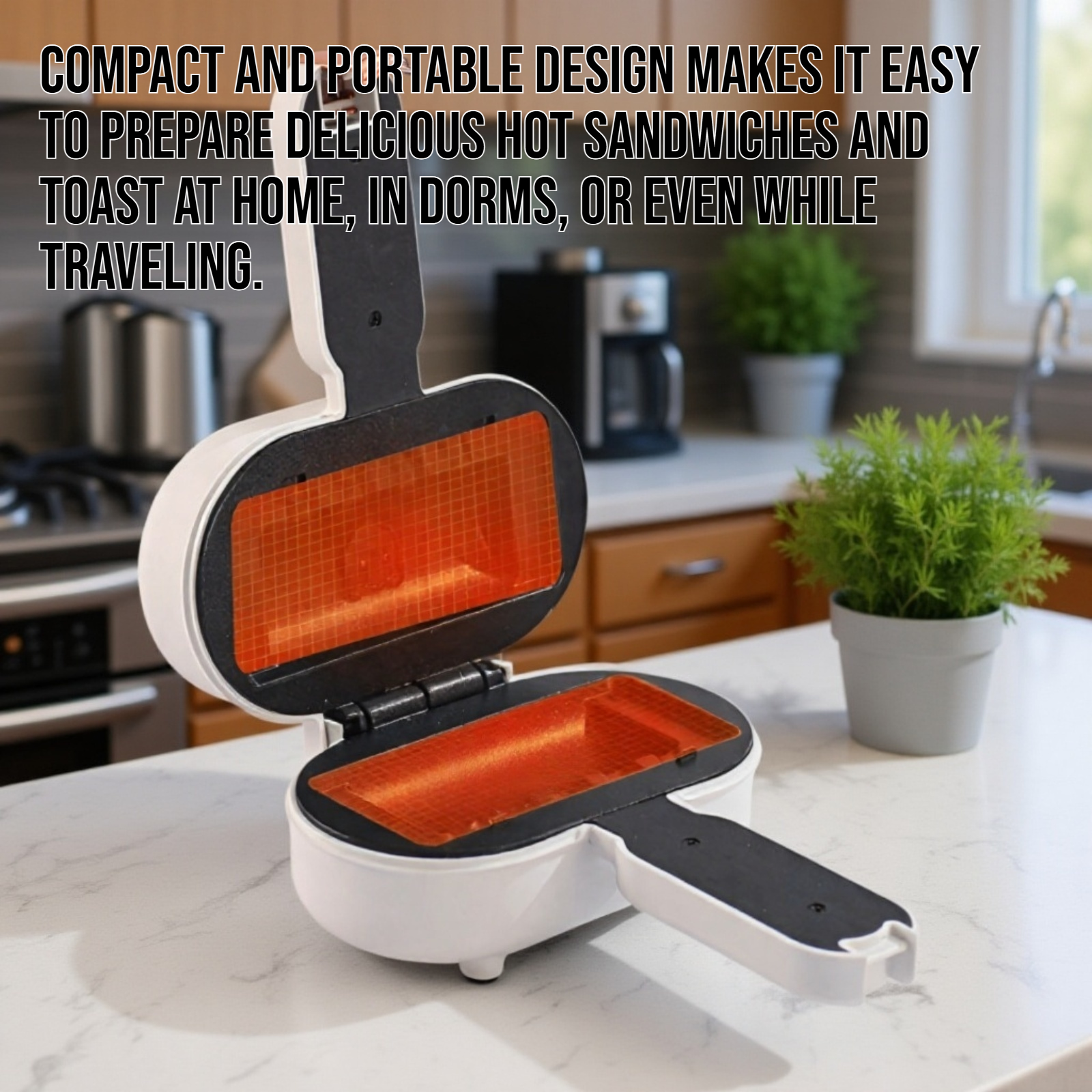 Home Mini Hot Press Sandwich Toast Toaster