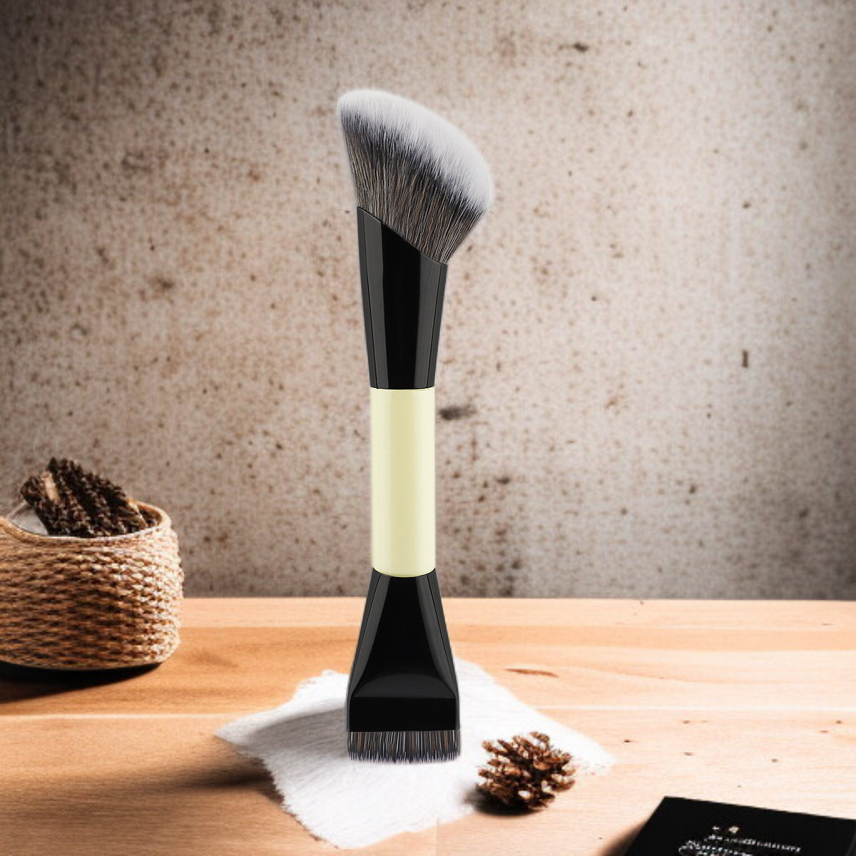 Dual head multifunctional beauty and makeup brush