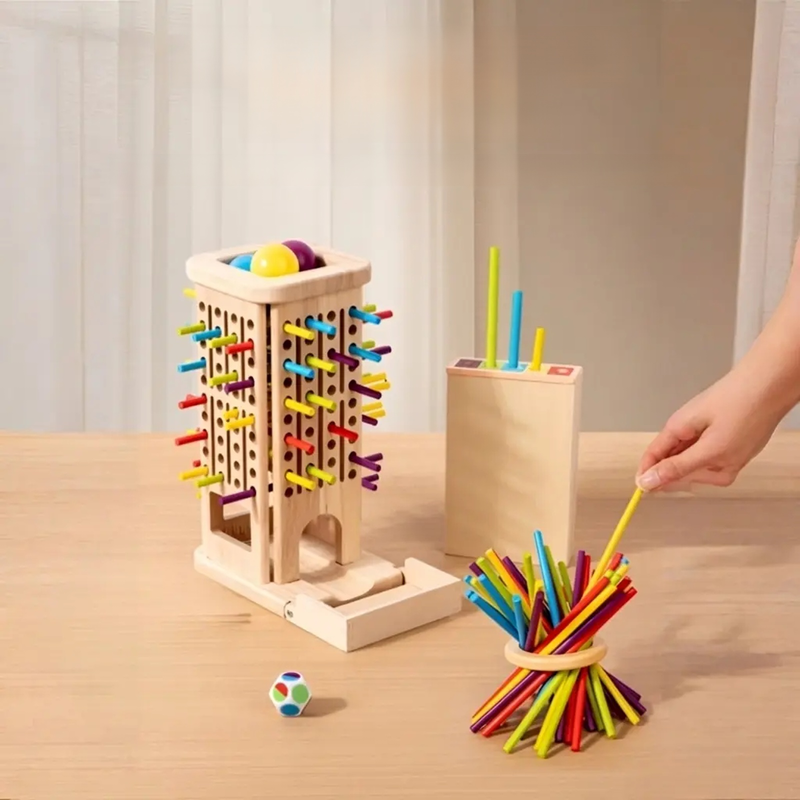 Parent-Child Interactive Color Recognition Balance Board Game