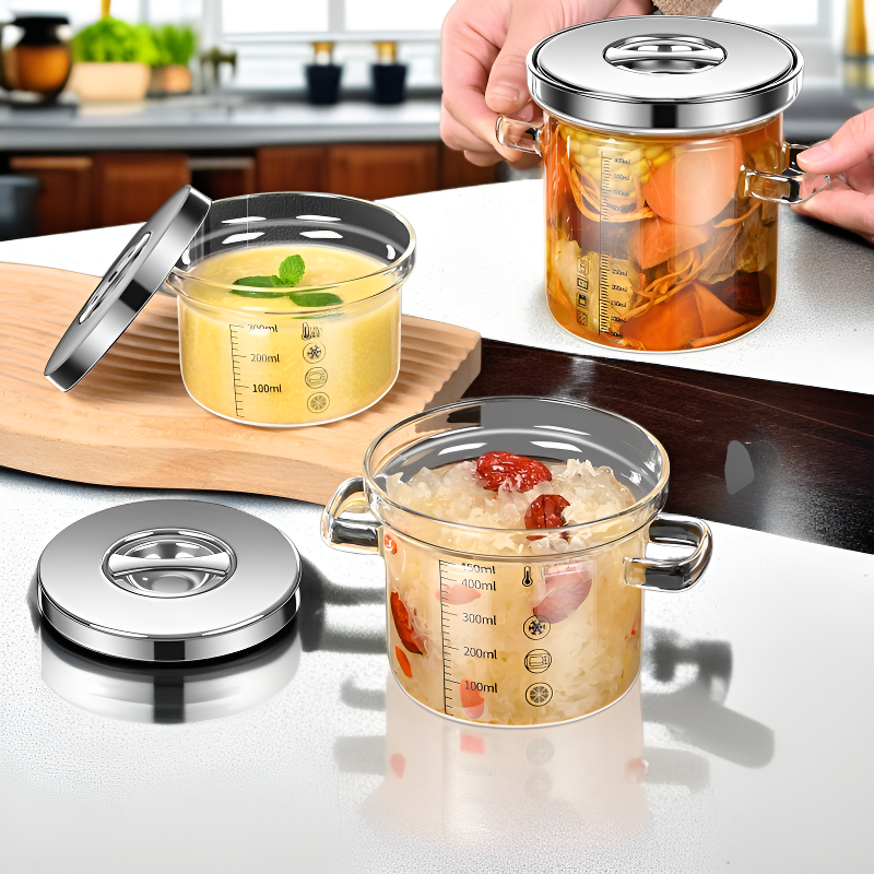 Olla de cocina transparente para el hogar