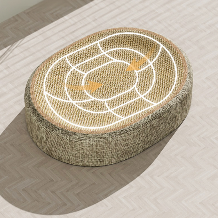 耐磨貓抓板一體式貓屋橢圓形磨爪不掉屑