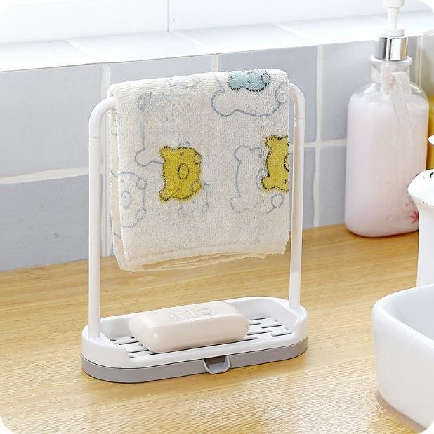 Kitchen dishcloth storage rack