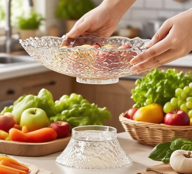 거실 인테리어에 어울리는 유리 쟁반