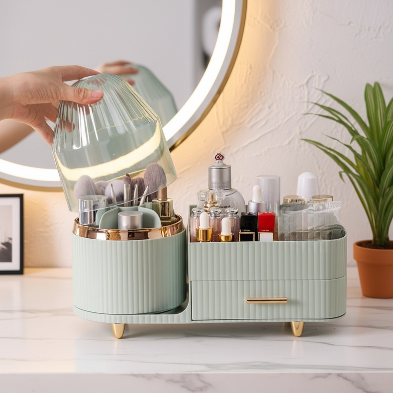 Boîte de rangement anti-poussière pour fournitures de bureau