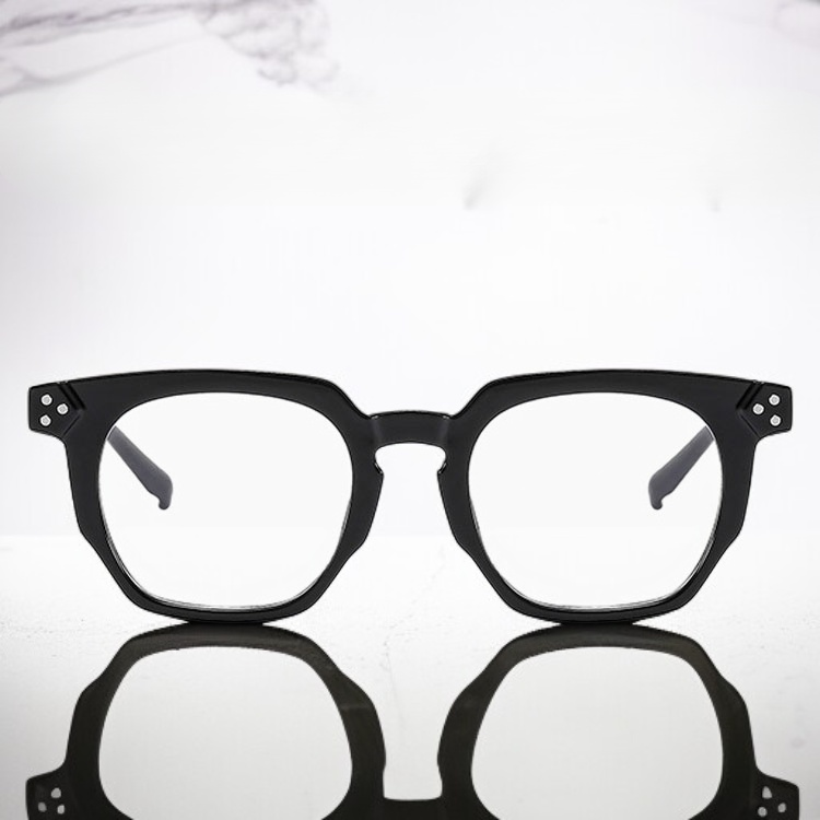 Gafas de aumento estilo vintage para mujer, con cristales antirreflejo y diseño de tachuelas