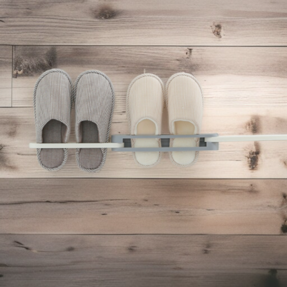 Bathroom Wall-mounted Punch-free Slipper Rack