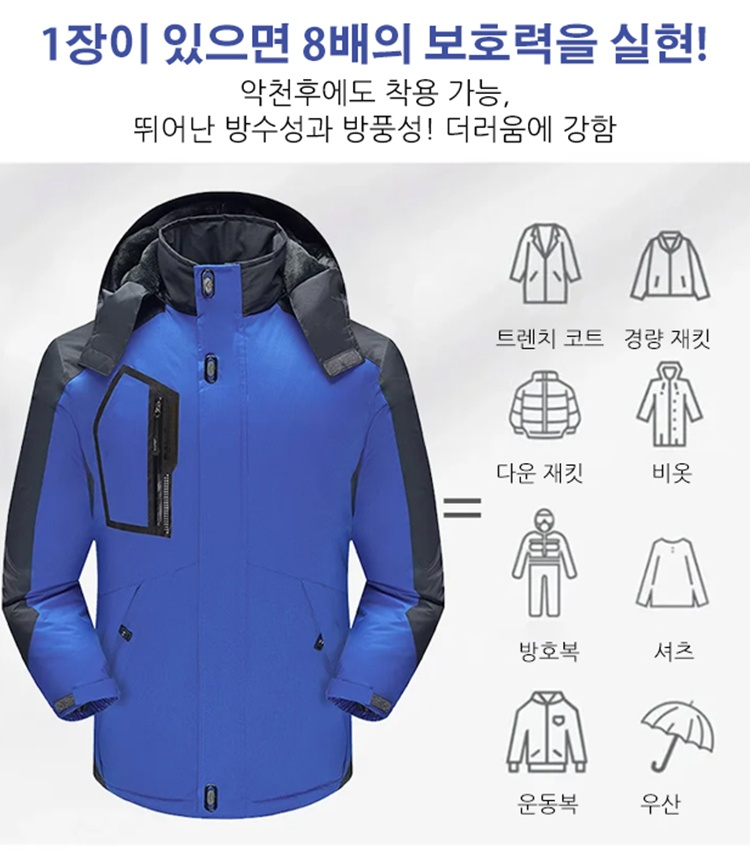 남녀공용 후드 바람막이 점퍼