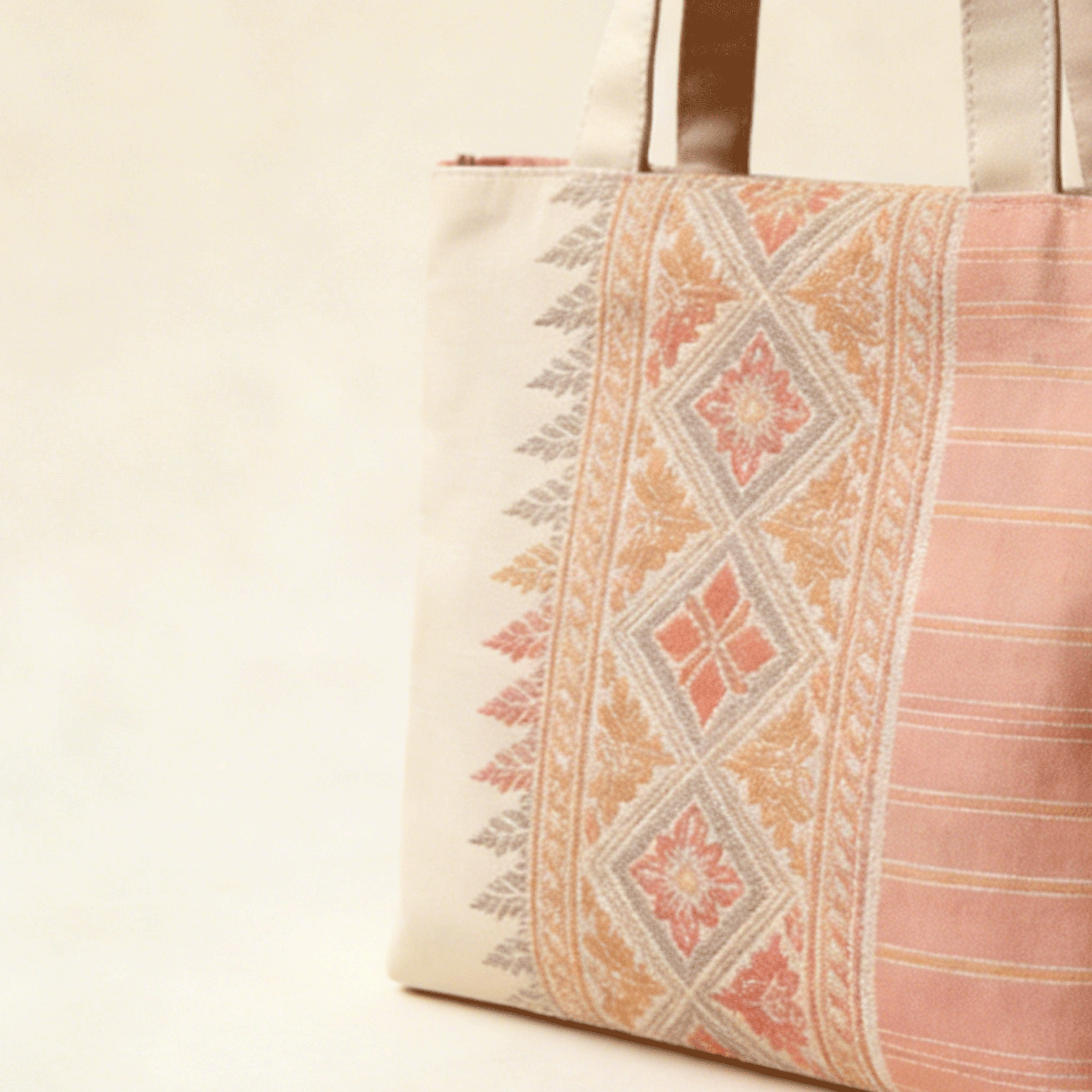 ถุงผ้าดีไซน์สวย แพ็ค 3 สีสันสดใส