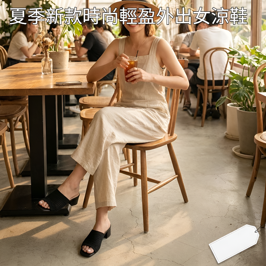 夏季新款時尚輕盈外出女涼鞋