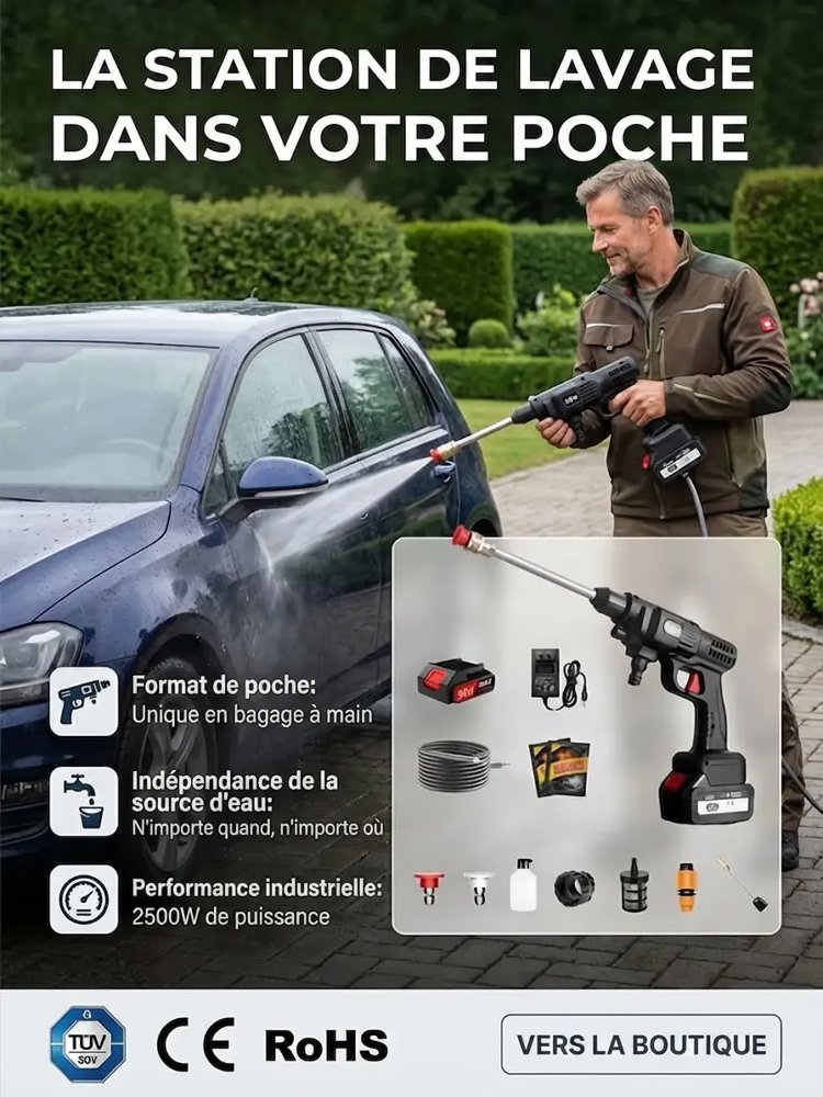 【Lave-auto de poche】Nettoyeur haute pression