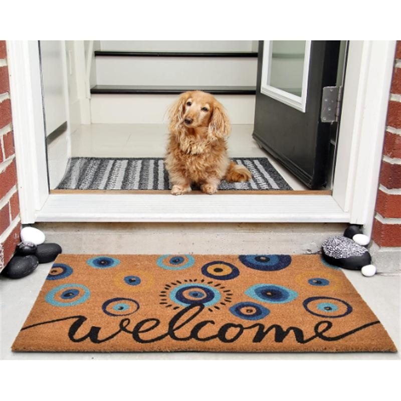 심플 실크 원형 매트 