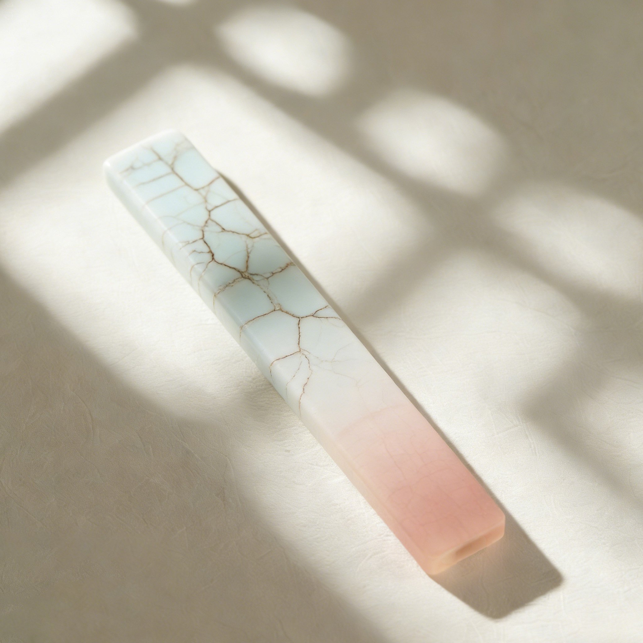 หินถ่วงกระดาษเซรามิกสีเขียวดีไซน์เรียบหรู