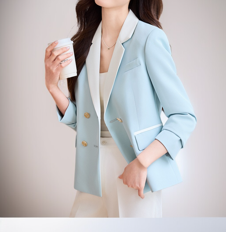 ユニセックス対応のユニークデザインブレザートップス